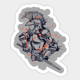 Knight Biker Sticker